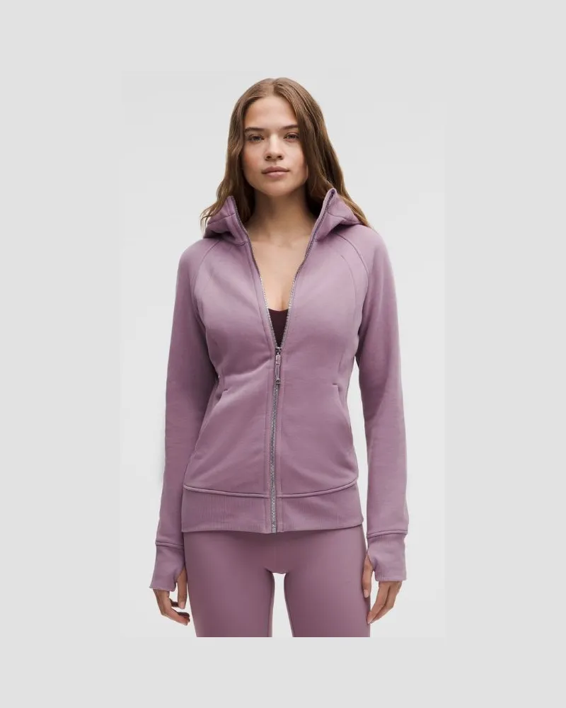 LULULEMON Scuba-Hoodie mit durchgehendem Reißverschluss für Frauen – Größe in Lavender Lux/Mirror Silver Lavender