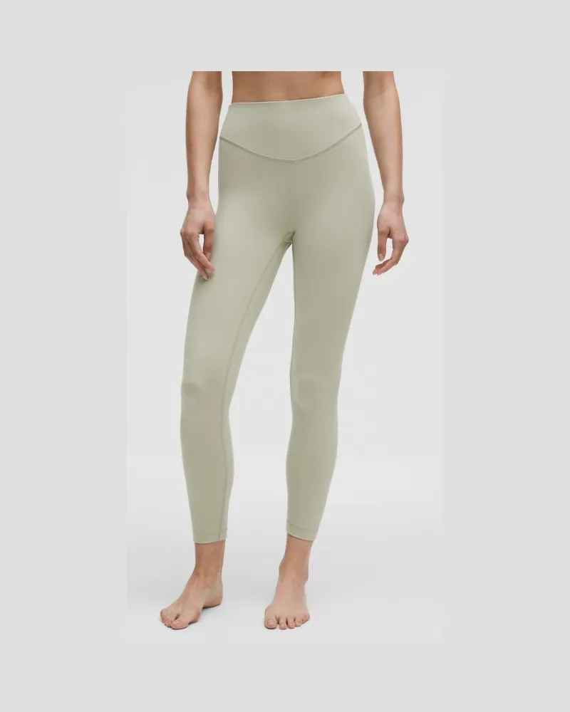 LULULEMON Wunder Under Leggings aus mit hohem Bund für Frauen – 64 cm – Größe in Fog Green Fog