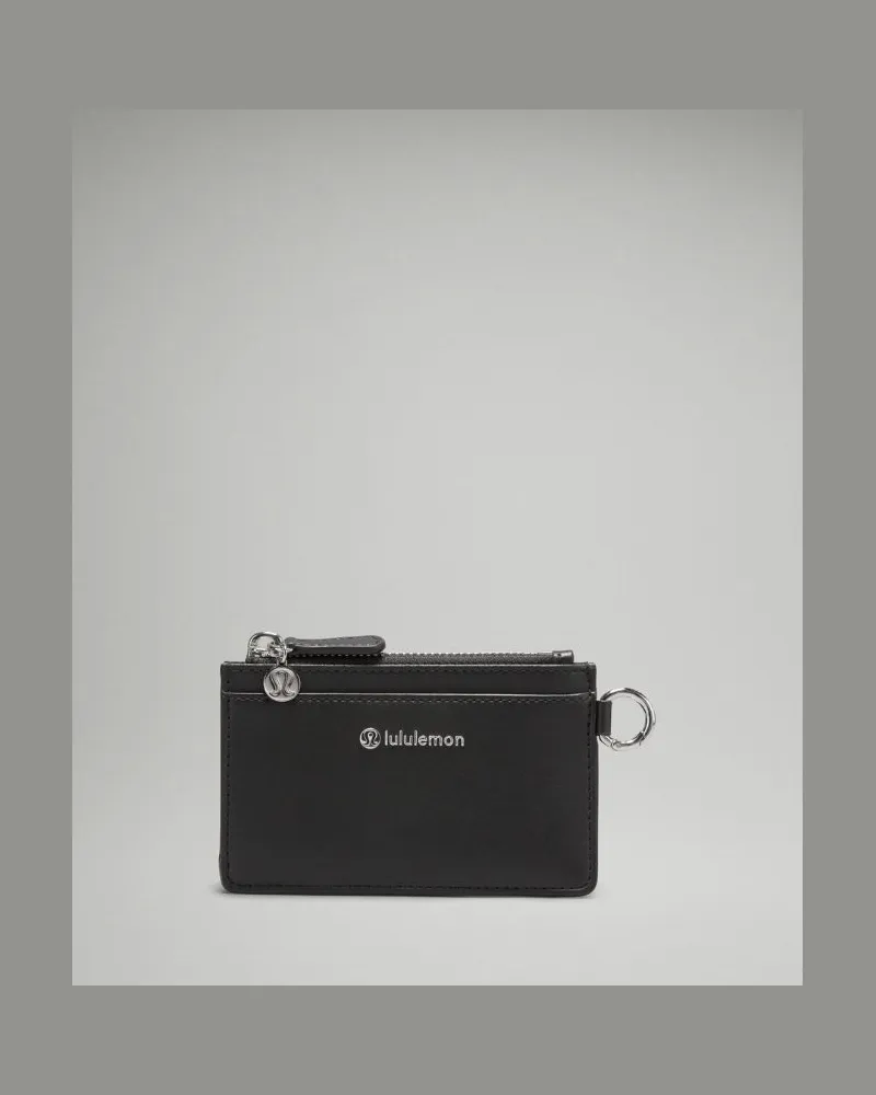 LULULEMON Kartenetui aus Kaktus in Black/Silver Black