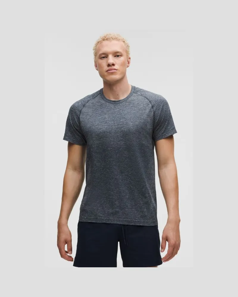 LULULEMON Metal Vent Tech T-Shirt für Männer – Größe in Starch Blue/True Navy Starch