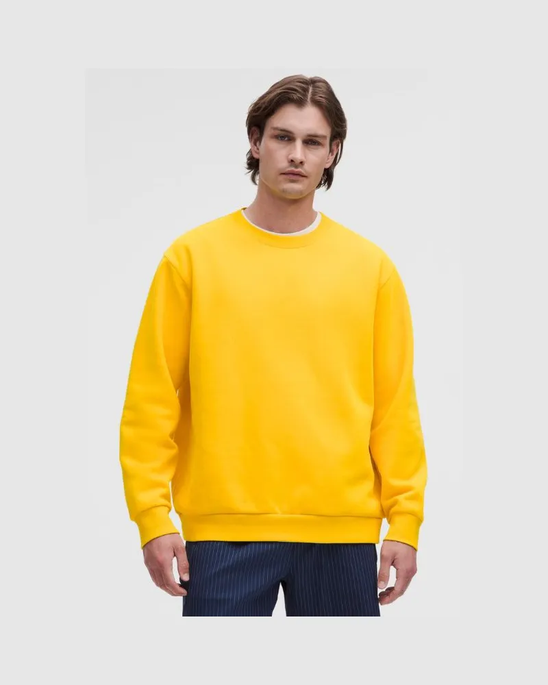 LULULEMON Steady State Pullover mit Rundhalsausschnitt für Männer – Größe in Maize Yellow Maize