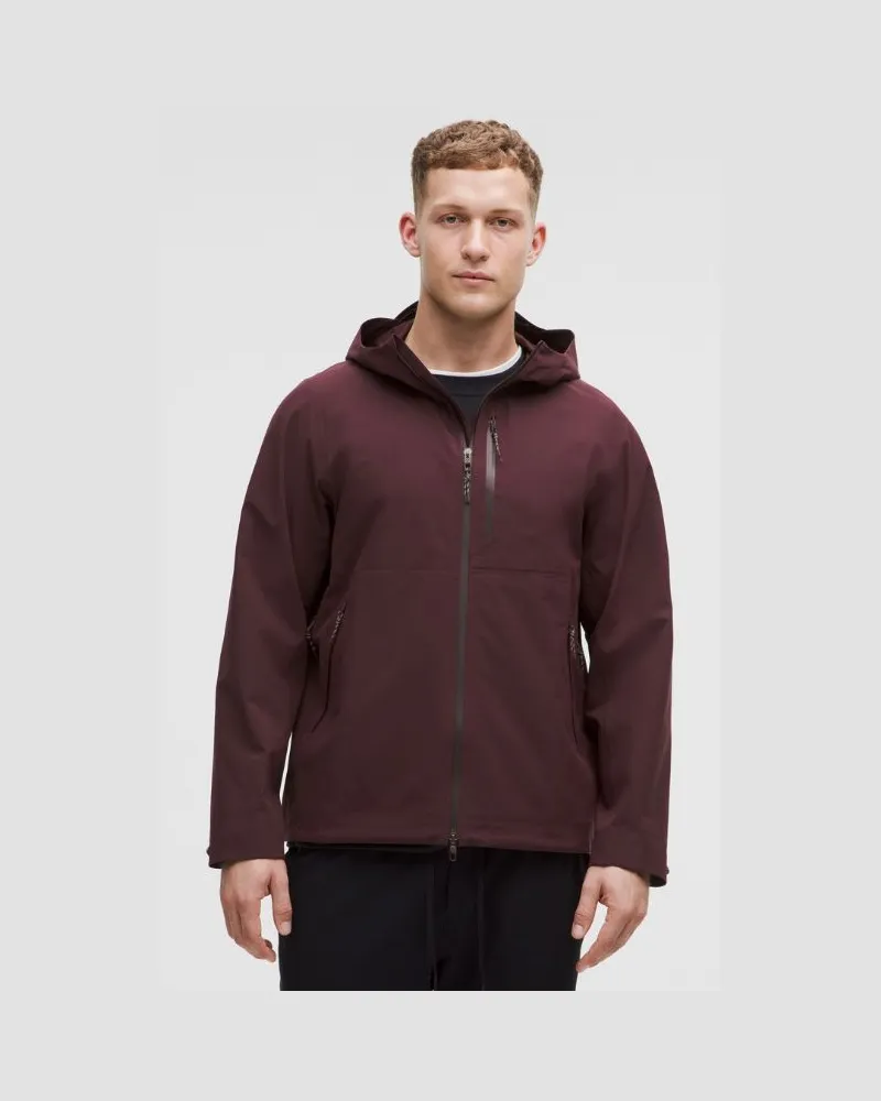 LULULEMON City-to-Hike Wasserdichte Jacke für Männer – Größe in Goodnight Plum Goodnight