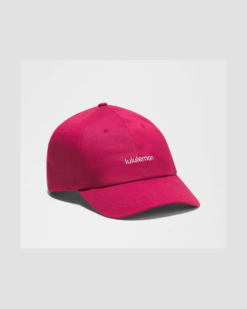 LULULEMON Klassische Baseballkappe Logo – Größe in Raspberry Rave/Pink Pearl Raspberry
