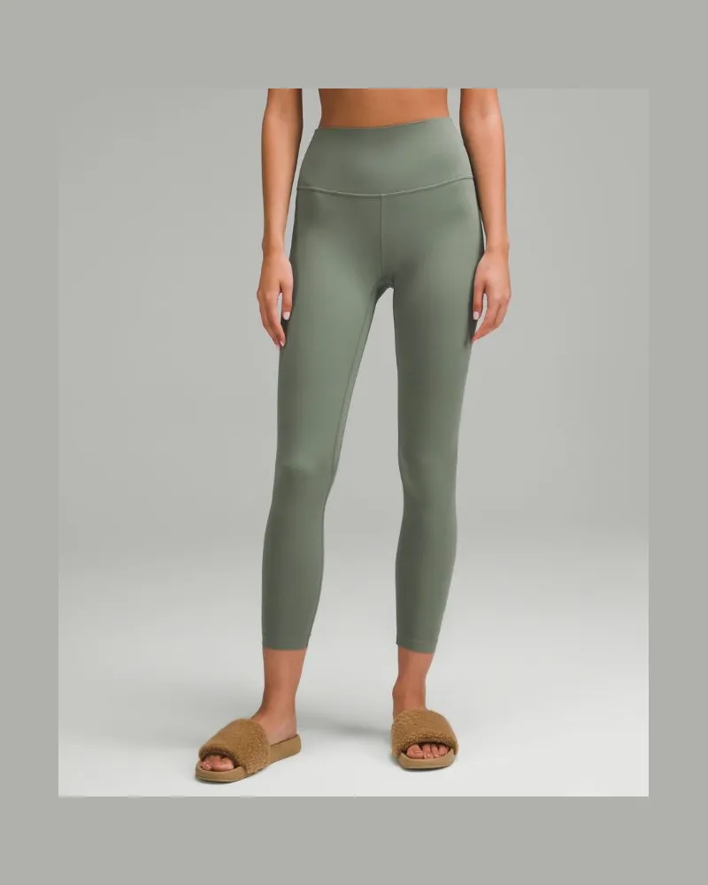 LULULEMON Align Hose mit hohem Bund für Frauen – 63,5 cm – Größe in Grey Eucalyptus Grey