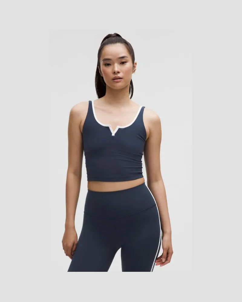LULULEMON Align Tanktop mit Keilausschnitt für Frauen – Größe in Club Blue/White Club