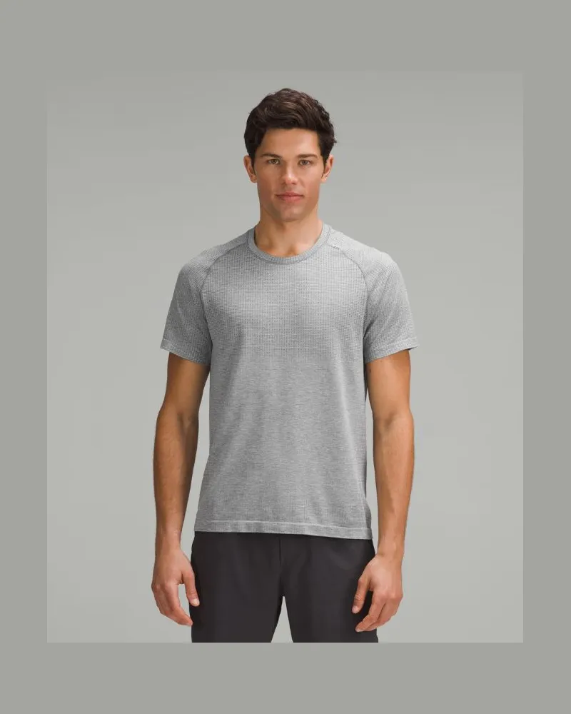 LULULEMON Metal Vent Tech T-Shirt für Männer – Größe in Slate/White Slate