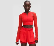 Crop-Langarmshirt aus SLNSH Kollektion für Frauen – Neon – Größe