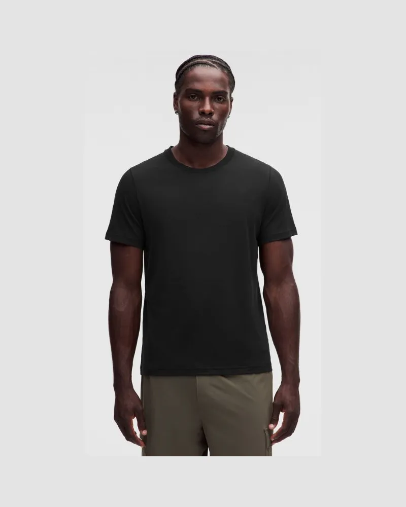 LULULEMON T-Shirt aus Baumwollgemisch im Classic Fit für Männer – Größe in Schwarz Schwarz