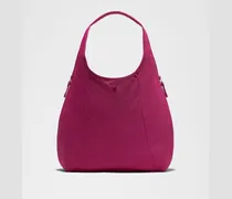 Lässige Slouchy-Schultertasche Größe in Raspberry Rave