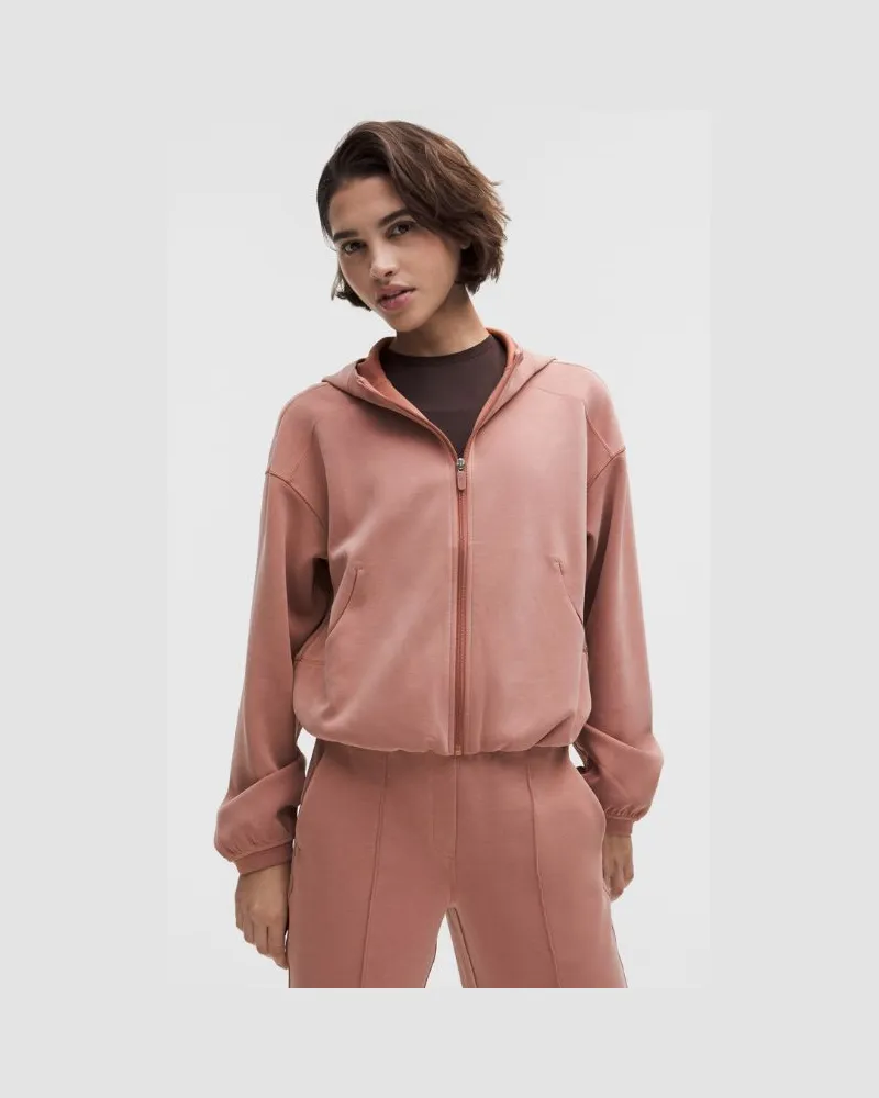 LULULEMON Softstreme Hoodie mit Reißverschluss für Frauen – Größe in Red Clay Red
