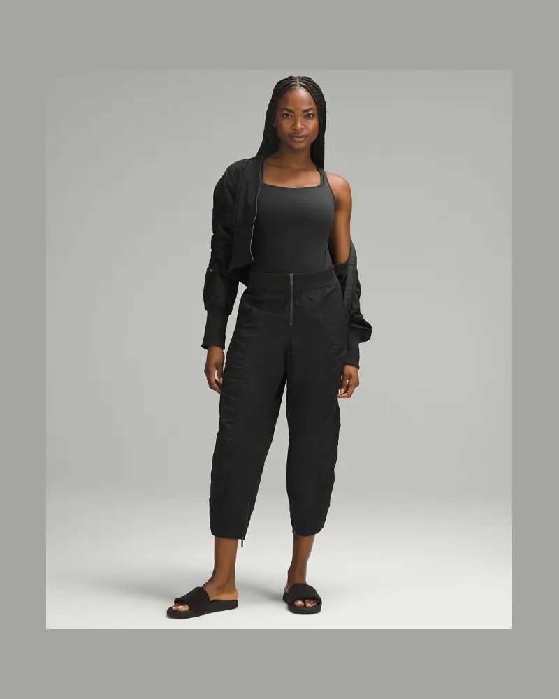 LULULEMON Wundermost Ultraweicher ärmelloser Nulu Body mit quadratischem Ausschnitt für Frauen – Größe in Schwarz Schwarz