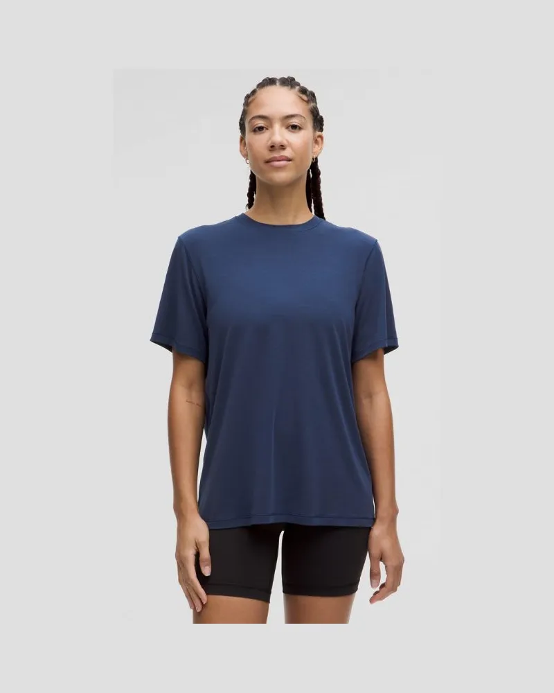 LULULEMON Trainings-T-Shirt aus Jersey für Frauen – Größe in Club Blue Club