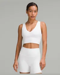 LULULEMON Align BH mit V-Ausschnitt Leichter Halt DDD/G-Cups White