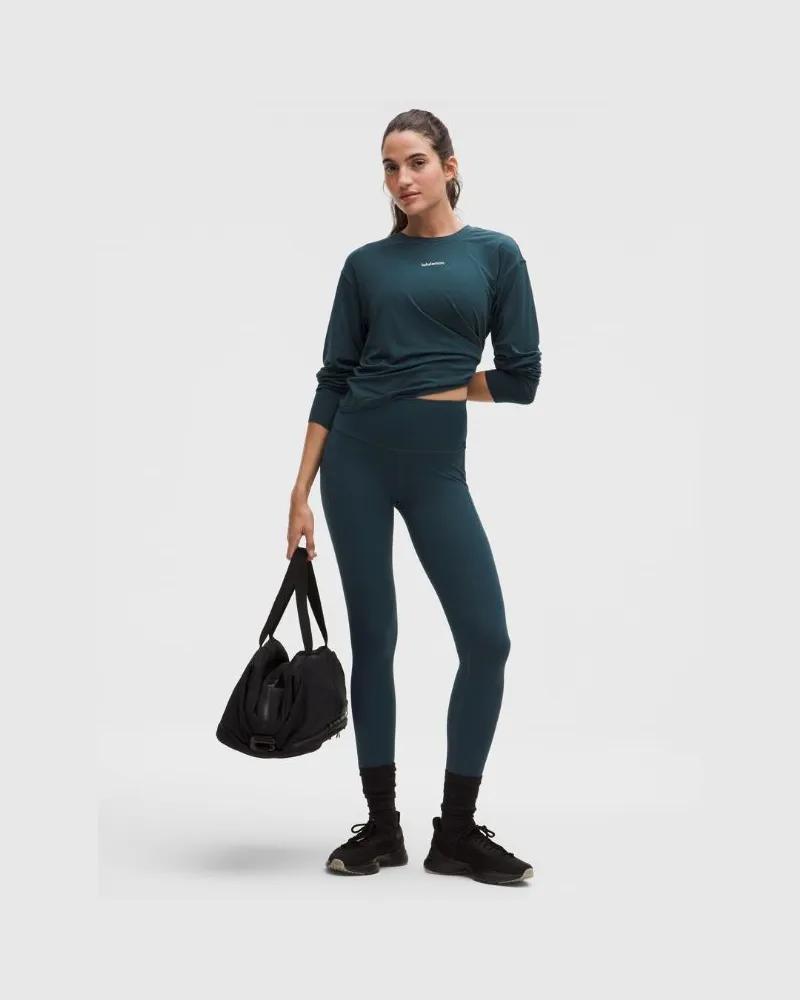 LULULEMON Wunder Train Leggings mit hohem Bund und Taschen für Frauen – 63,5 cm – Größe in Indochine Blue Indochine