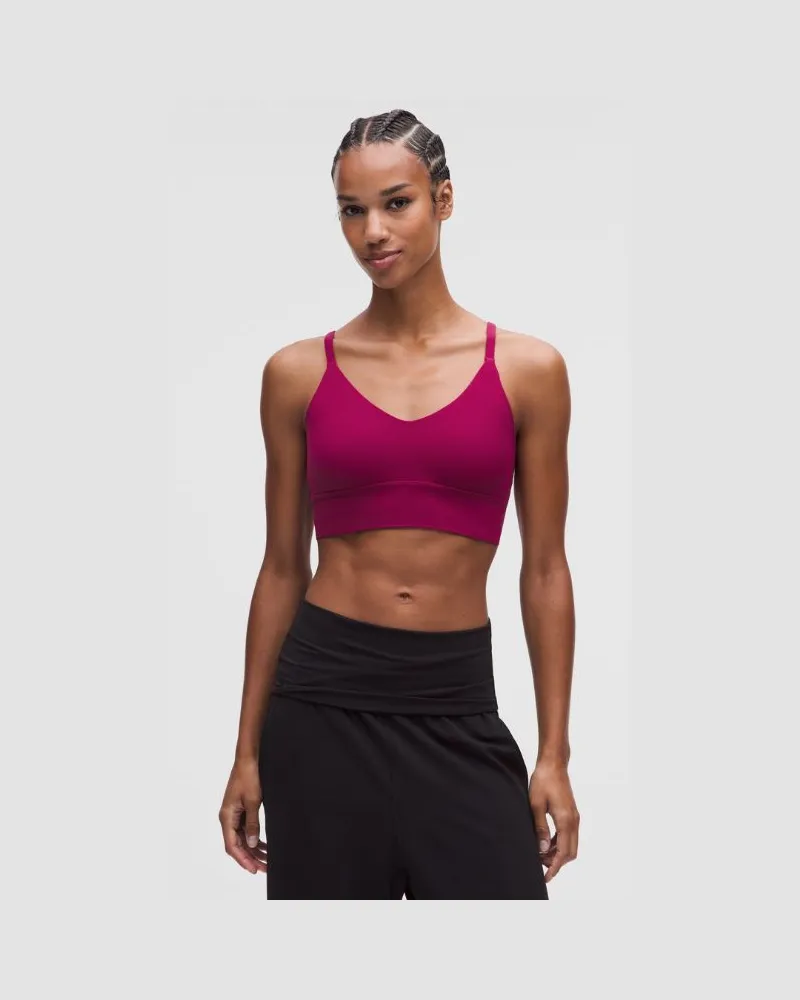 LULULEMON Focuser BH mit U-Ausschnitt Leichter Halt für C/D-Cups für Frauen – Größe in Raspberry Rave Raspberry