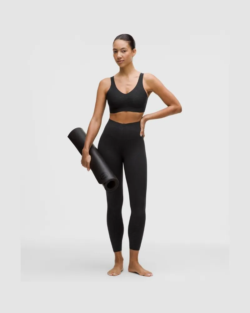 LULULEMON Glow Up Leggings mit hohem Bund für Frauen – 64 cm – Größe in Snake Structure Emboss Black Snake