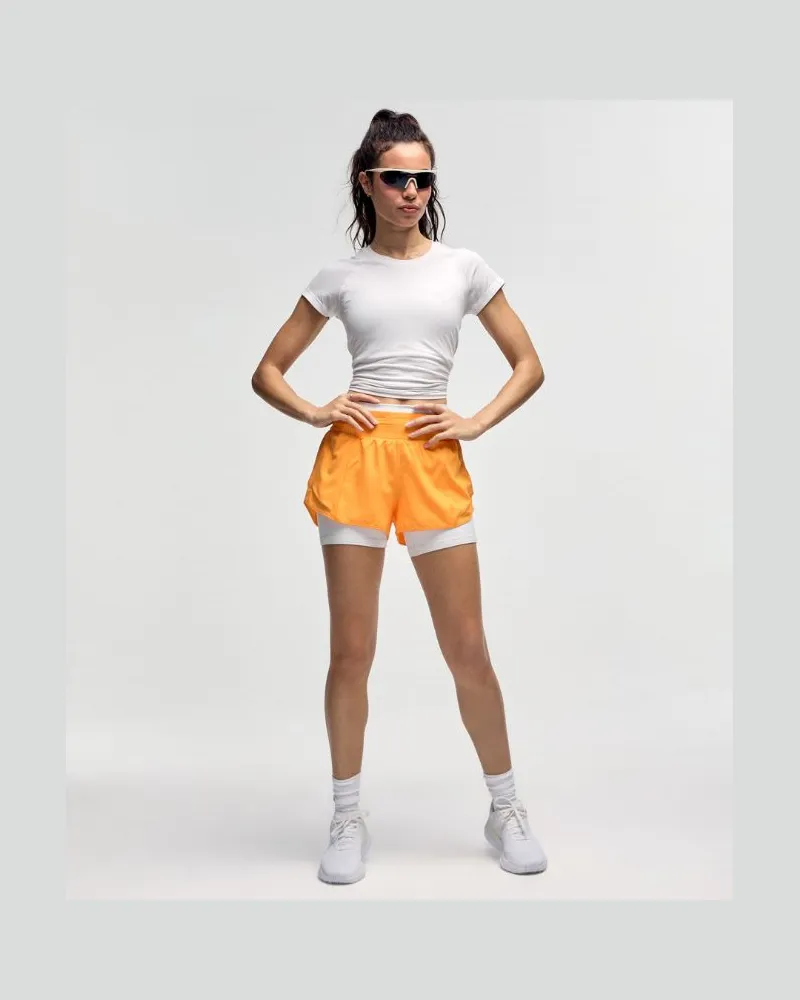 LULULEMON Swiftly Tech Kurzarmshirt 2.0 Taillenlänge für Frauen – Größe in White White