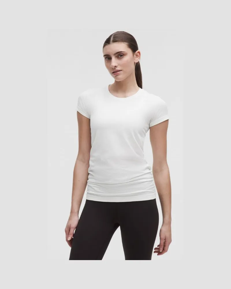 LULULEMON Swiftly Tech Kurzarmshirt 2.0 Taillenlänge für Frauen – Größe in White White