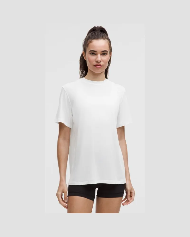 LULULEMON Trainings-T-Shirt aus Jersey für Frauen – Größe in White White