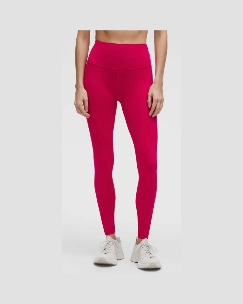 LULULEMON Wunder Train Leggings mit hohem Bund für Frauen – 71 cm – Größe in Pink Dragonfruit Pink