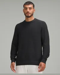 LULULEMON Strukturierter Strick-Rundhalspullover Heathered