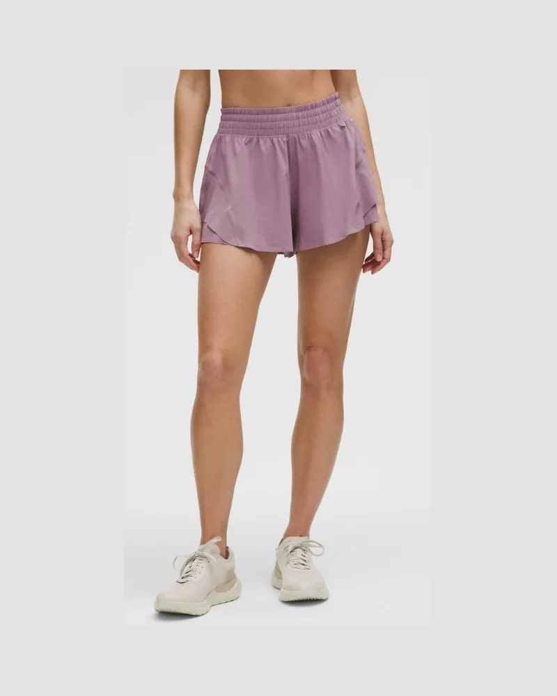 LULULEMON Shake It Out Lauf-Shorts mit hohem Bund für Frauen – 6 cm – Größe in Lavender Lux Lavender