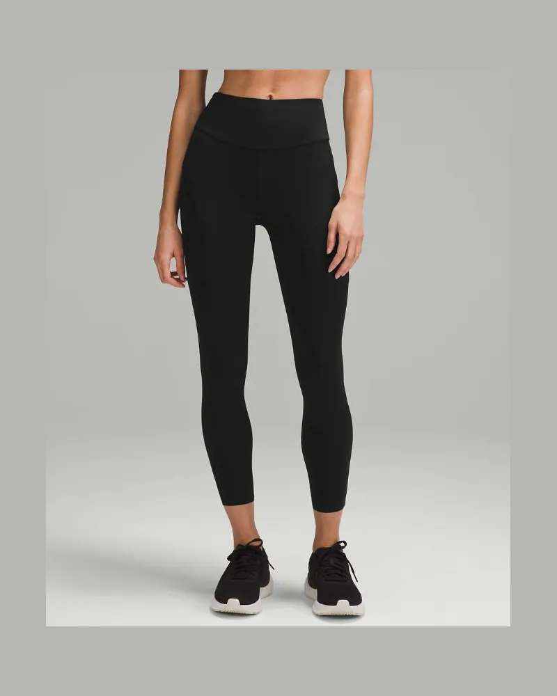 LULULEMON Fast and Free Leggings mit hohem Bund 5 Taschen für Frauen – 64 cm – Größe in Black Black