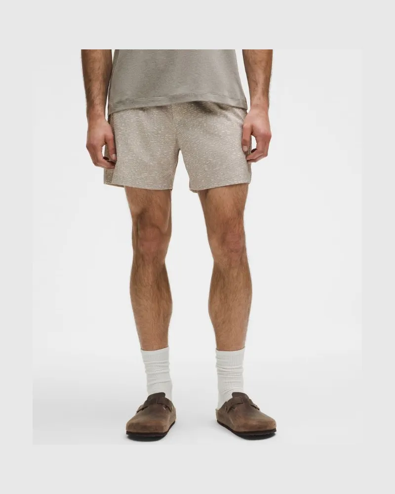 LULULEMON ABC Pull-on-Shorts aus für Männer – 13 cm – Khaki – Größe Grain