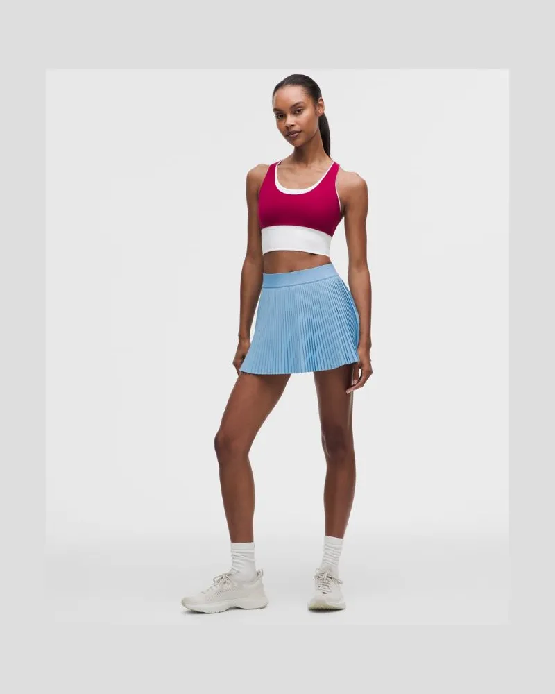 LULULEMON RePleat Tennisrock mit Falten und hohem Bund für Frauen – Größe in Dreamy Blue Dreamy