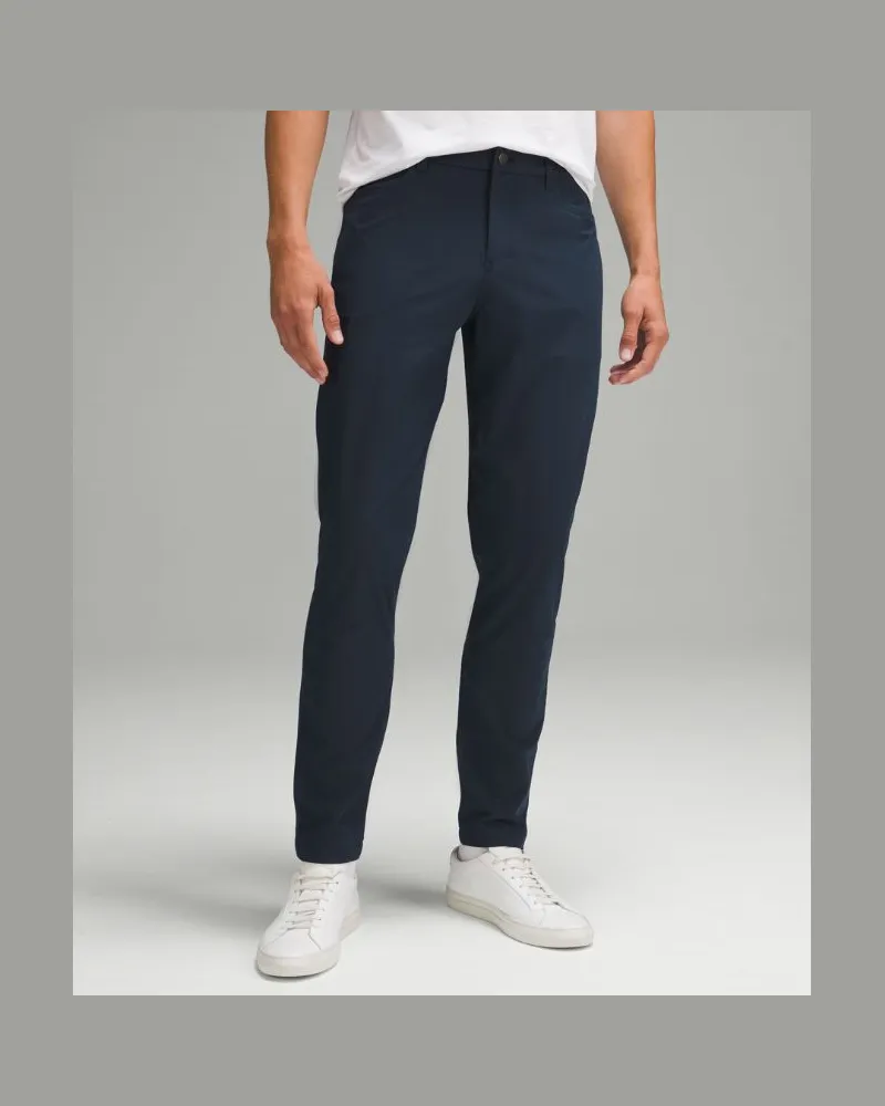 LULULEMON ABC Hose im Slim Fit mit 5 Taschen Warpstreme für Männer – 94 cm – Größe in True Navy True