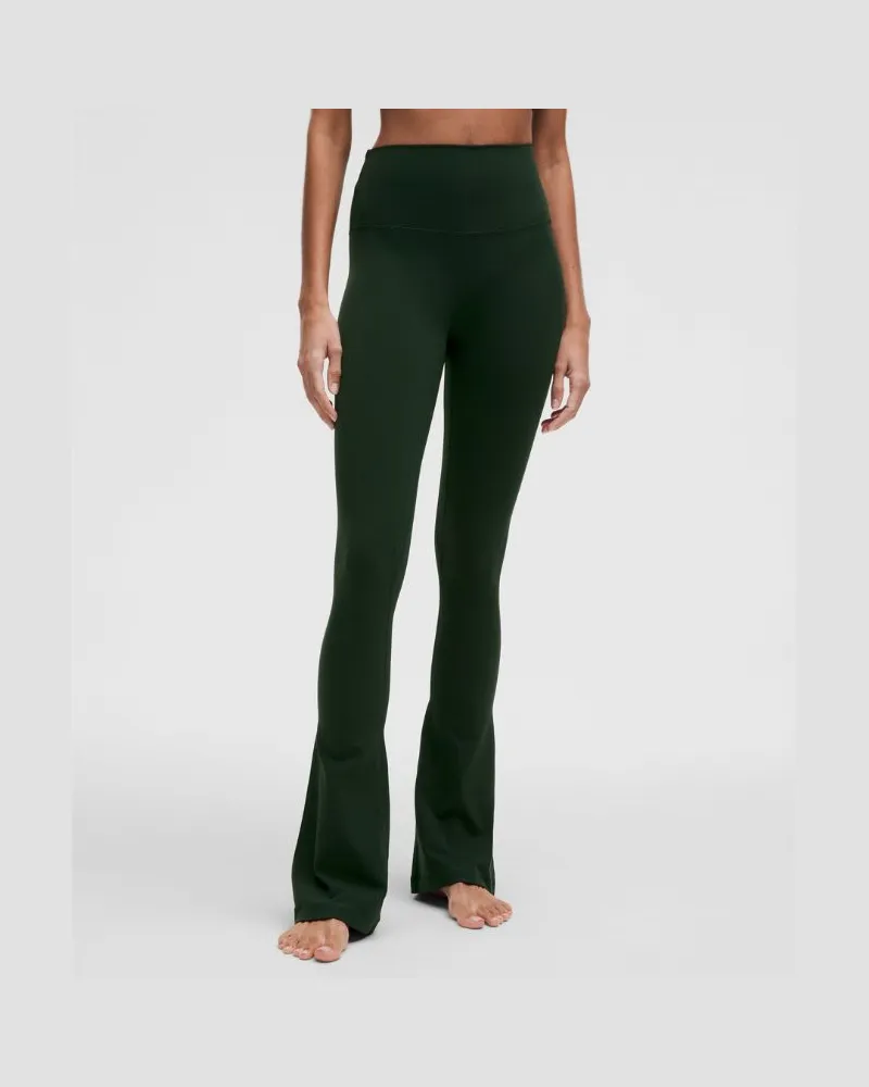 LULULEMON Align Hose mit hohem Bund und leicht ausgestelltem Bein für Frauen – 81 cm – Größe in Rainforest Green Rainforest