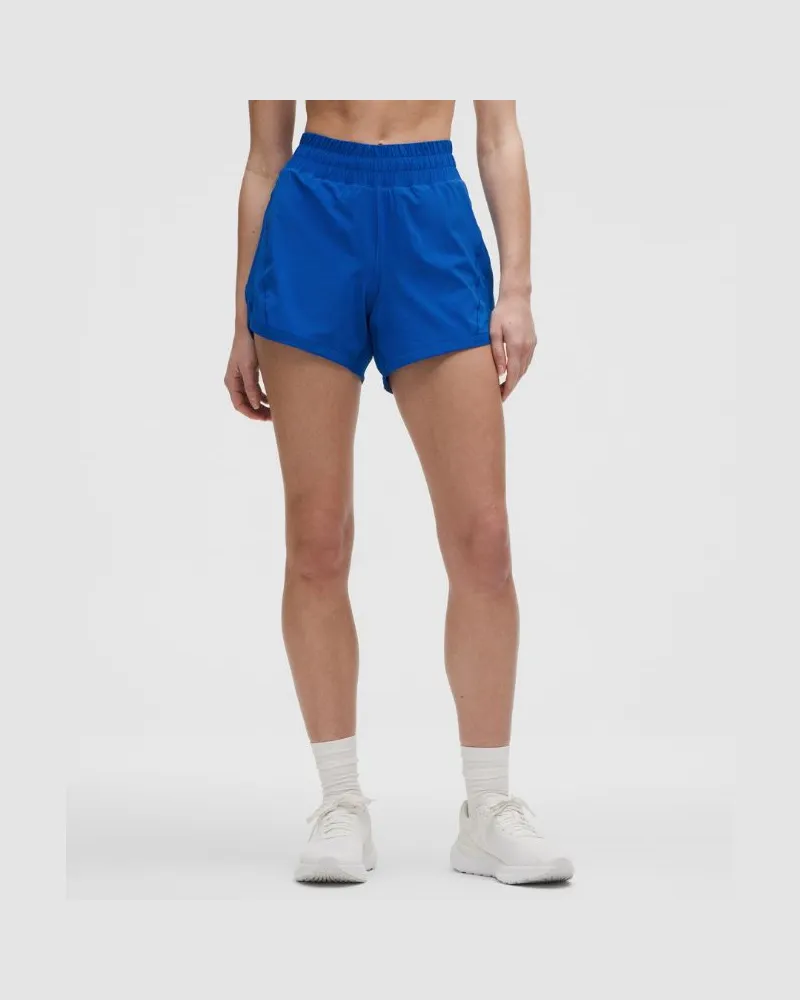 LULULEMON Track That Shorts mit Liner und hohem Bund für Frauen – 13 cm – Größe in Galactic Cobalt Galactic