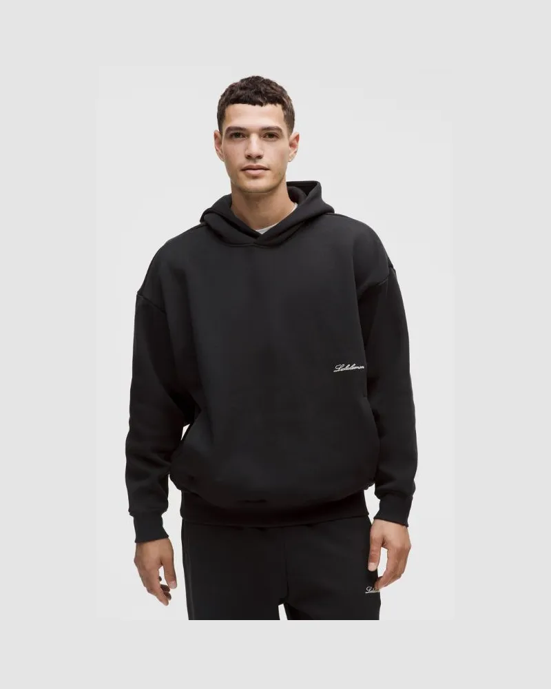 LULULEMON Big Cozy-Hoodie Logo für Männer – Größe in Schwarz Schwarz