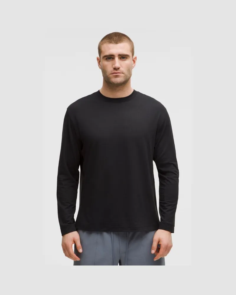 LULULEMON EasySet Trainings-Langarmshirt für Männer – Größe in Black Black