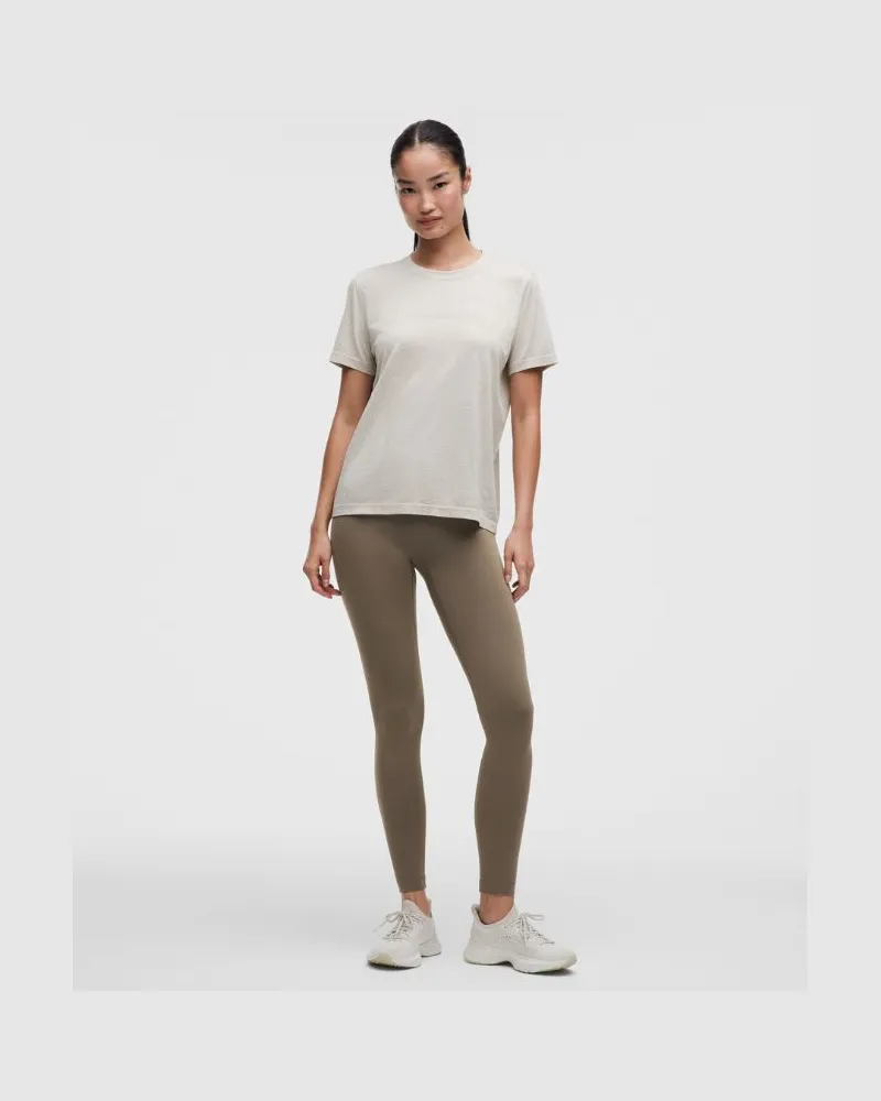 LULULEMON Wunder Train No Line Leggings mit hohem Bund für Frauen – 71 cm – Größe in Nomad Nomad