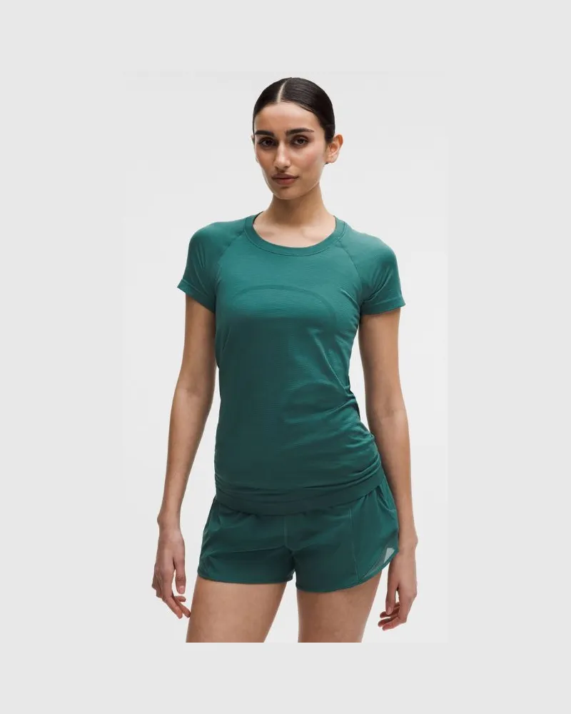 LULULEMON Swiftly Tech Kurzarmshirt 2.0 Hüftlänge für Frauen – Größe in Deep Marina Deep