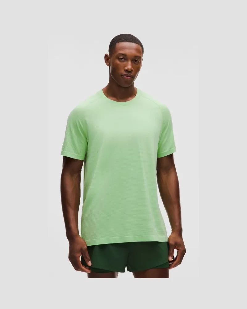 LULULEMON Metal Vent Tech T-Shirt für Männer – Größe in Kale Krush Kale