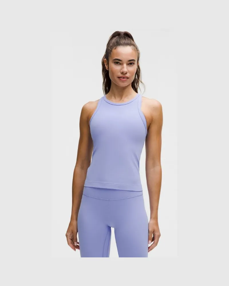 LULULEMON Align Racerback-Tanktop in Taillenlänge für Frauen – Größe in Dusty Lilac Dusty