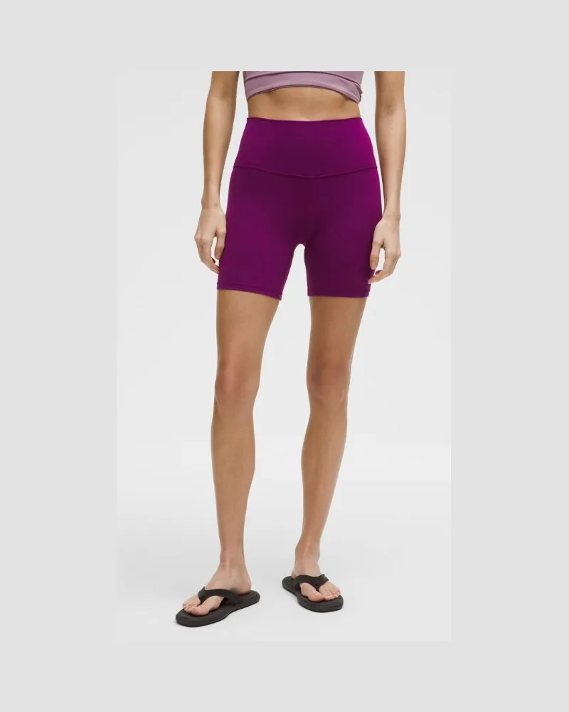 LULULEMON Align Shorts mit hohem Bund für Frauen – 15 cm – Größe in Chilled Grape Chilled