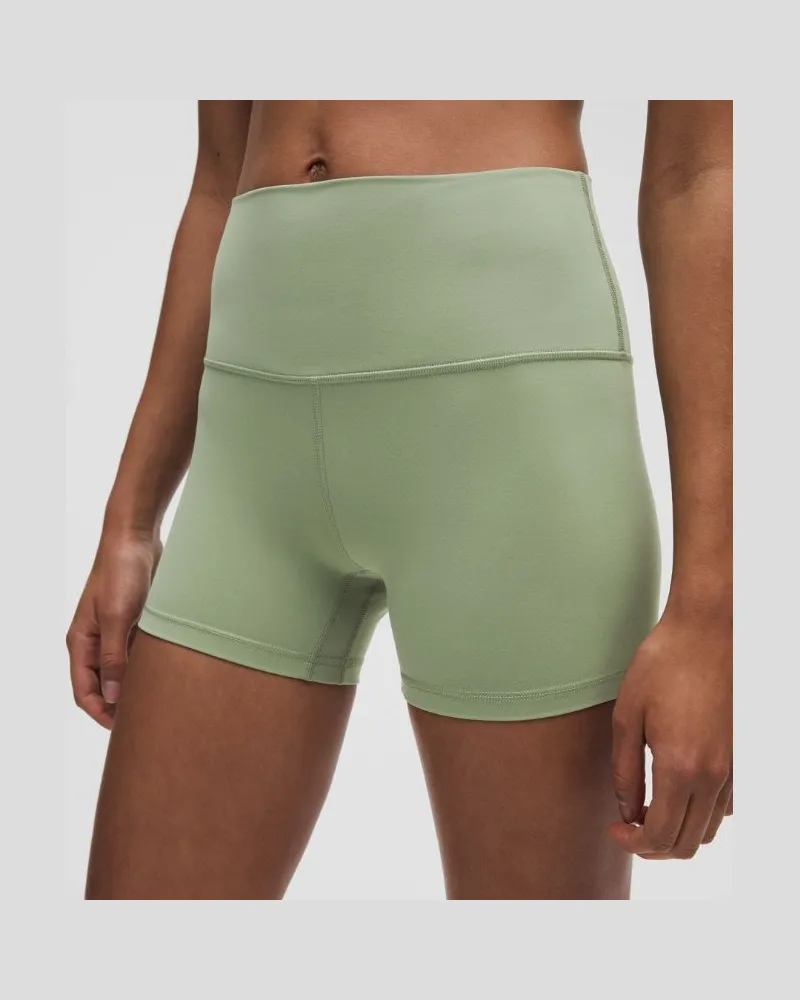 LULULEMON Align Shorts mit hohem Bund für Frauen – 10 cm – Größe in Desert Green Desert