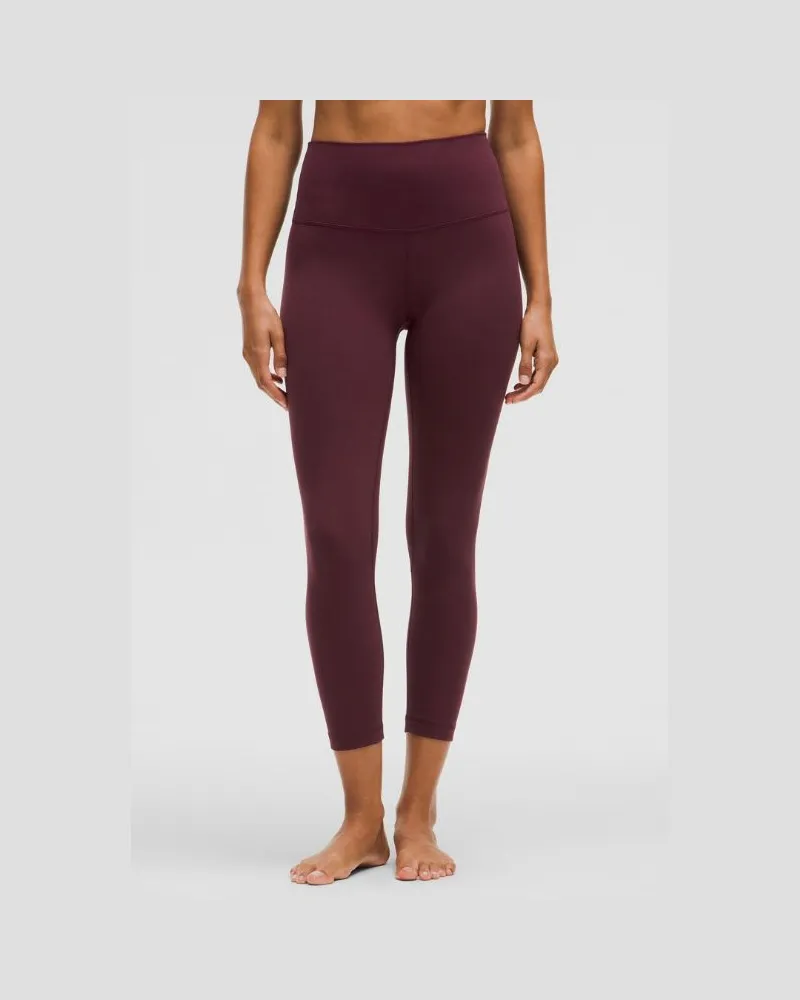LULULEMON Align Crop Leggings mit hohem Bund für Frauen – 58 cm – Größe in Garnet Garnet