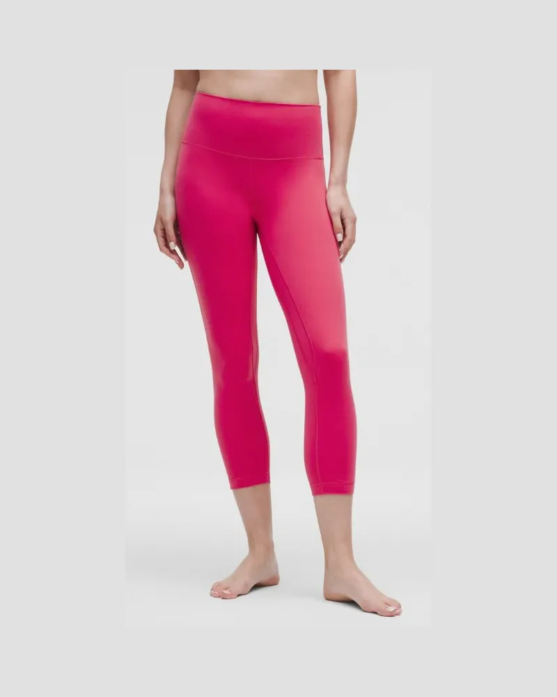 LULULEMON Align Crop Leggings mit hohem Bund für Frauen – 58 cm – Größe in Raspberry Coulis Raspberry