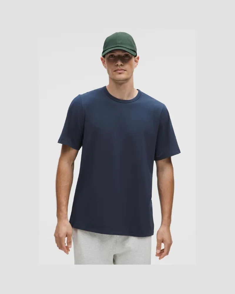 LULULEMON T-Shirt aus Bio- im Classic Fit für Männer – Größe in Club Blue Club