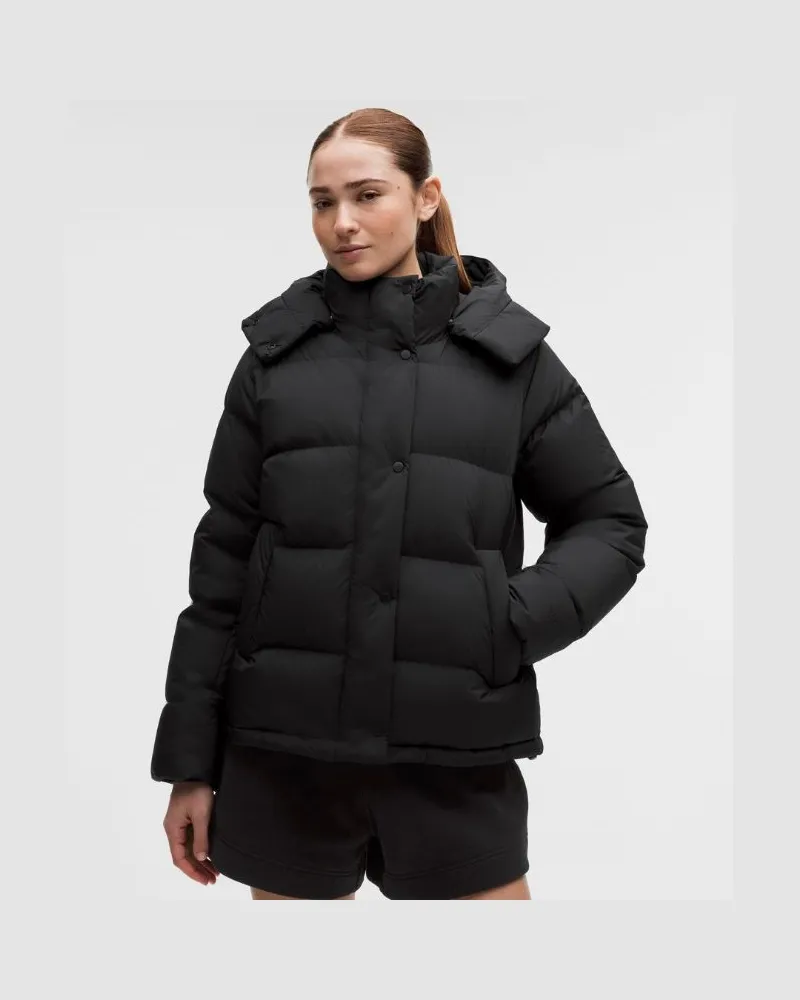LULULEMON Pufferjacke mit 600er-Füllkraft für Frauen – Größe in Schwarz Schwarz