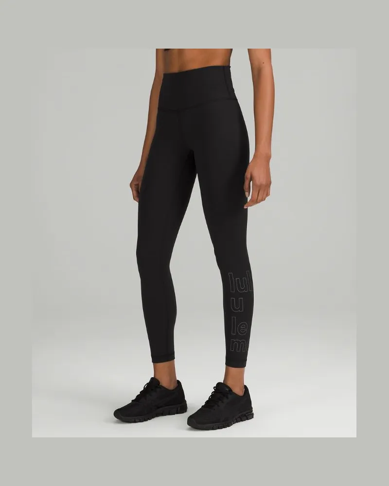 LULULEMON Wunder Train Leggings mit hohem Bund für Frauen – 64 cm – Größe in Black Black