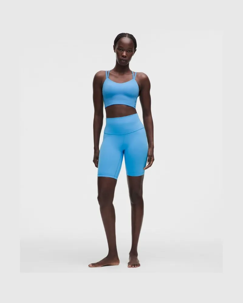LULULEMON Align Shorts mit hohem Bund für Frauen – 20 cm – Größe in Ocean Wave Ocean