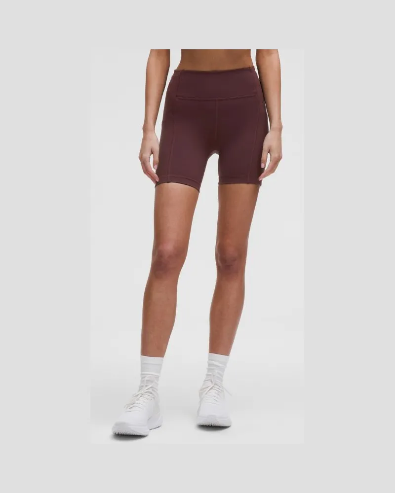 LULULEMON Swift Speed Shorts mit hohem Bund für Frauen – 15 cm – Größe in Goodnight Plum Goodnight
