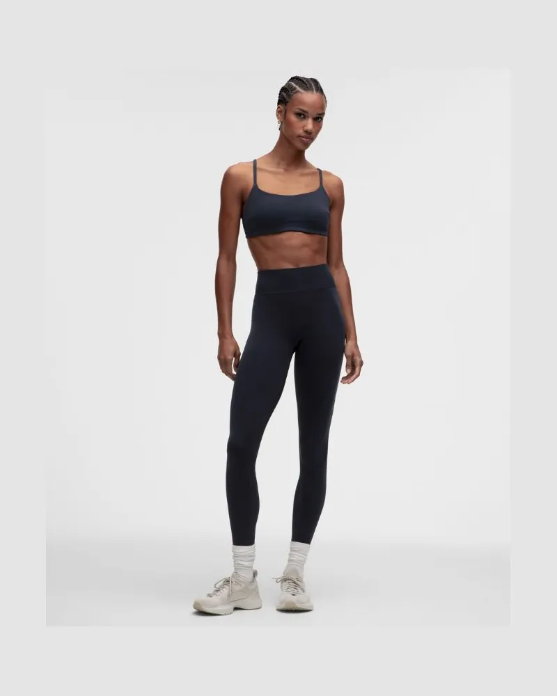 LULULEMON Get Low-Trainings-Leggings mit hohem Bund für Frauen – 64 cm – Größe in True Navy/Schwarz True