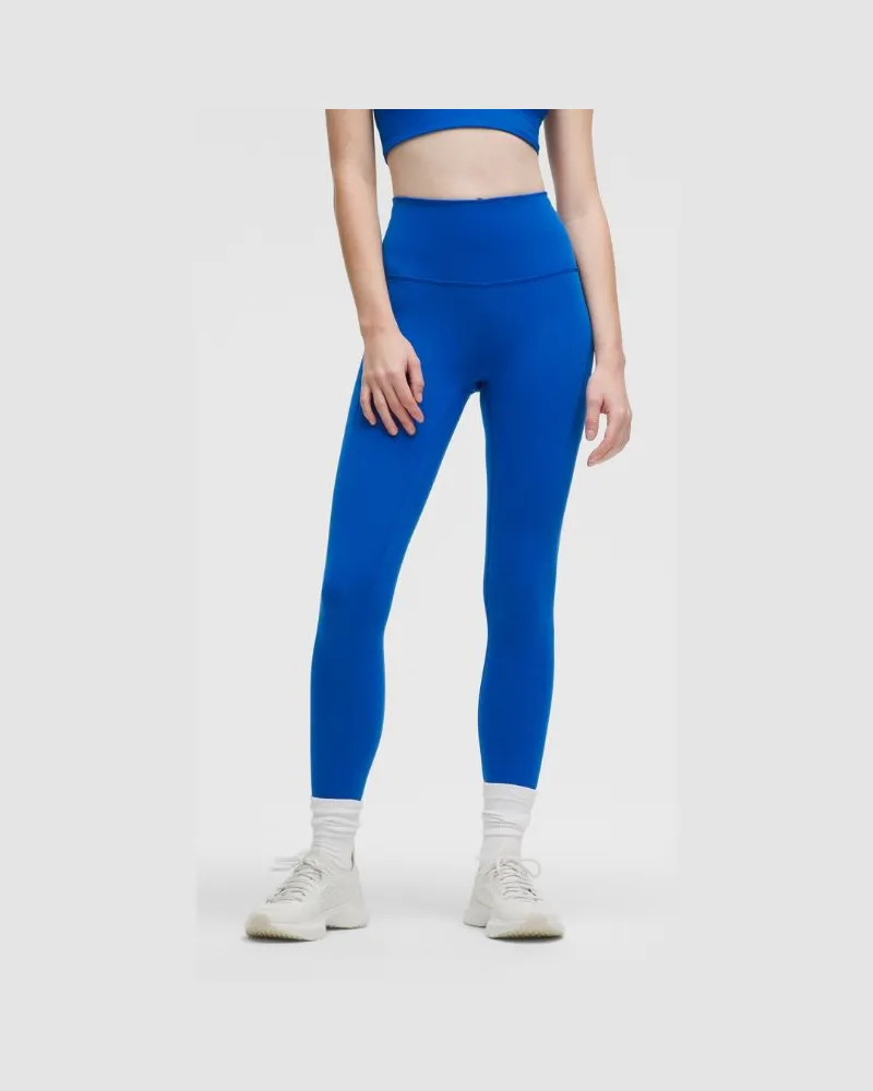 LULULEMON Wunder Train Leggings mit hohem Bund und Taschen für Frauen – 63,5 cm – Größe in Galactic Cobalt Galactic