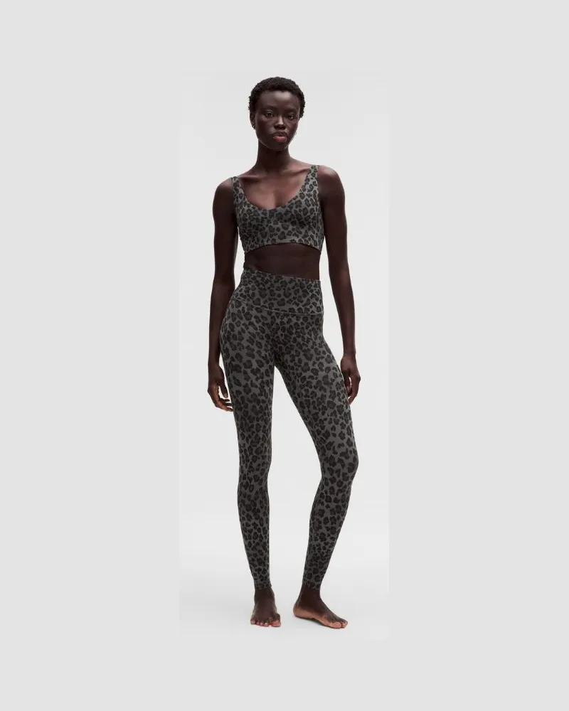 LULULEMON Align No Line Hose mit hohem Bund für Frauen – 71 cm – Größe in True Leopard Black Multi True